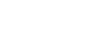 A logo with the word "Astra" in cursive font with "Benders Landing" underneath in smaller print.